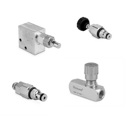Zawór zwrotny sterowany bliźniaczy mocowany liniowo stalowy 1/2” BSP 50l./min. 350Bar otw.montaż. VRDL120N - Oleoweb