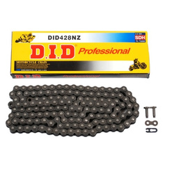 D.I.D ŁAŃCUCH NAPĘDOWY MOTO DID 428 BEZ O-RING (2553DAN) (ROZKUTY+OGNIWO)