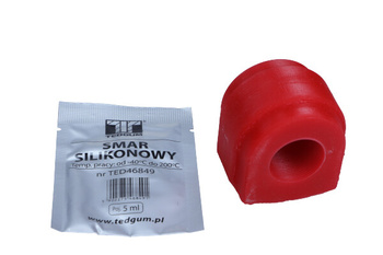 TED-GUM Tuleja stabilizatora TED21940 Alfa Romeo Giulietta PRZÓD 10- Lewy/Prawy Śr. 25.2mm POLIURETAN (Zawieszenie)