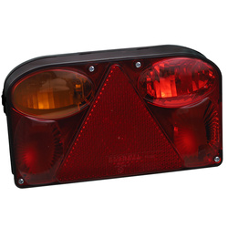 KLOSZ-MOT LAMPA TYLNA ZESPOLONA LEWA PRZYCZEPKI Z TRÓJKĄTEM ODBLASKOWYM FT-88LPM