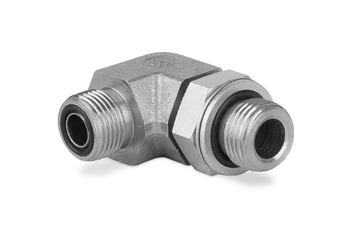 Przyłączka kolankowa z przeciwnakrętką 1 1/2” BSP-1 11/16” ORFS 6215-24-21 - IMM / Interpump