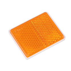 HORPOL ODBLASK PROSTOKĄTNY PRZYKLEJANY POMARAŃCZOWY 47,7X38,5MM UO235