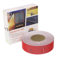 GMP TAŚMA ODBLASKOWA W ROLCE 50MB CZERWONA, I GENERACJA, CIĄGŁA, KONTUROWA GMPTOC1GCZ