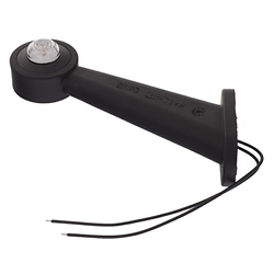 WAŚ LAMPA OBRYSOWA BIAŁO-CZERWONA DIODOWA NA WYSIĘGNIKU UKOŚNYM LEWA 12/24V W21.3L