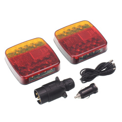 GMP ZESTAW ŚWIATEŁ PRZYCZEPY BEZPRZEWODOWY 18-LED, 12/24V, MOCOWANIE NA MAGNES W WALIZCE, ANTENA WEWNĄTRZ GMPYH204BZAW