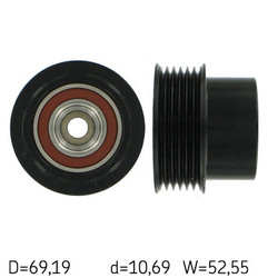 SKF Koło Pasowe Alternatora VKM03655 do VOLVO 3.2 (07-) / LAND ROVER FREELANDER II 3.2 (06-)