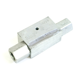 ZAWÓR ZWROTNY BLIŹNIACZY STEROWANY 1/2" VBPDE, ZAMEK HYDRAULICZNY V0030