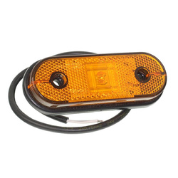 HORPOL LAMPA OBRYSOWA POMARAŃCZOWA DIODOWA Z ODBL. 12/24V LD633