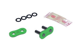 AFAM MRS A520XHR2-V Ogniwo łączące łańcucha napędowego motocyklowego Skuwka nitowana 520 Zielone