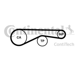 CONTITECH Pasek rozrządu AUDI A8 4,0TDI-4,2TDI, Q7, VW 4,2TDI CT1095