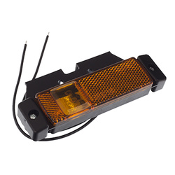 LAMPA OBRYSOWA POMARAŃCZOWA DIODOWA Z ODBLASKIEM, 12/24V W45Z