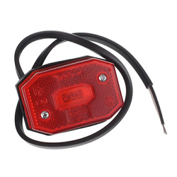 FRISTOM Lampa obrysowa czerwona diodowa z odblaskiem i przewodem FT-001 C LED