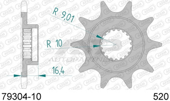 AFAM ZĘBATKA NAPĘDOWA PRZÓD MOTO STALOWA