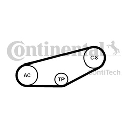 CONTITECH Zestaw paska wielorowkowego 4PK855K1 VW 1,8/1,9TDI