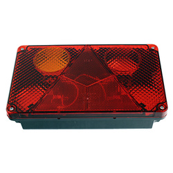 WAŚ LAMPA TYLNA ZESPÓŁ LEWA PODŚW TABLICY TRÓJKĄT 12/24V BEZ KABLA W21L