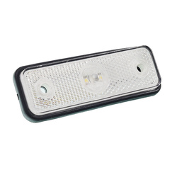 FRISTOM Lampa obrysowa biała diodowa 12/24V FT-004 B LED