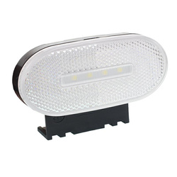 WAŚ LAMPA OBRYSOWA BIAŁA DIODOWA Z UCHWYTEM I ODBLASKIEM W 196 - B