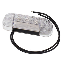 WAŚ LAMPA OBRYSOWA CZERWONA DIODOWA OWALNA 12/24V W61C