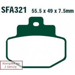 EBC Klocki Hamulcowe Motocyklowe SFA321 EBCSFA321 do PIAGGIO SUPER HEXAGON GTX 125/180 (00)