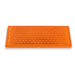 WAŚ ODBLASK PROSTOKĄTNY PRZYKL. POMARAŃCZOWY 105X48MM UP105X48P