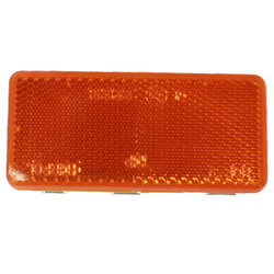 ODBLASK PROSTOKĄTNY PRZYKLEJANY POMARAŃCZOWY 95X45MM UO030