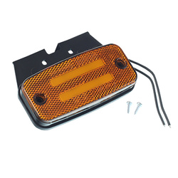 WAŚ LAMPA OBRYSOWA POMARAŃCZOWA DIODOWA Z UCHWYTEM, 12/24V W158