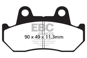 EBC KLOCKI HAM. MOTO.  HONDA VFR 750 (86-87)/  GL 1200 GOLDWING (84-86)/  CBR 600 (87-90)