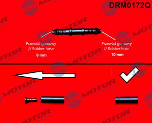 DR. MOTOR SZYBKOZŁĄCZKA REDUKYJNA PROSTA DO WĘŻY 8/10 MM