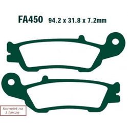 EBC KLOCKI HAMULCOWE MOTO YAMAHA YZ 450 (4T) (08-15)