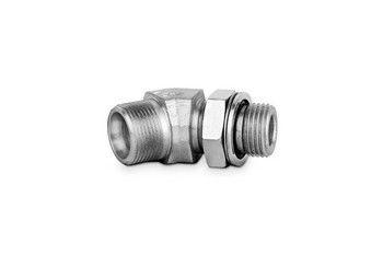 Korpus przyłączki kolankowej 45st z przeciwnakrętką 1 1/2”BSP-M52x2 38S 7630-38SR-1 (106423.1) - CAST