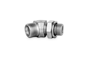 Korpus przyłączki kolankowej 45st z przeciwnakrętką 3/8”BSP-M20x1.5 12S 7630-12SR-1 (106417.1) - CAST