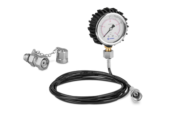 Zestaw pomiarowy serwisowy z przyłączką M16x2 - M18x1,5 DKOL 12L manometrem 0-250bar osłoną i przewodem 2000mm