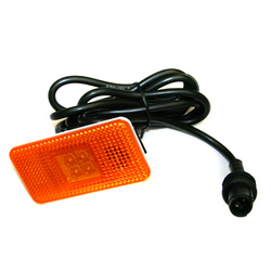 LAMPA OBRYSOWA POMARAŃCZOWA DIODOWA VOLVO, SCANIA, DAF, KABEL=2M, L/P 1391144