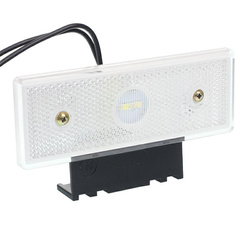 WAŚ LAMPA OBRYSOWA BIAŁA DIODOWA Z UCHWYTEM, 12/24V, DIODA CENTRALNA W201 - B