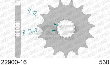 AFAM Zębatka Napędowa Przód 22900-16 Stalowa