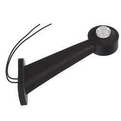 WAŚ LAMPA OBRYSOWA BIAŁO-CZERWONA DIODOWA NA WYSIĘGNIKU UKOŚNYM PRAWA 12/24V W21.3P
