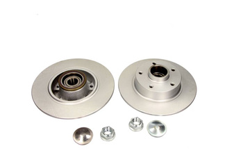 QUARO Tarcza hamulcowa Renault Megane III/Scenic tył 08- z łożyskiem i powłoką antykorozyjną QD6271