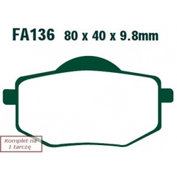 EBC KLOCKI HAMULCOWE EBCFA136 do YAMAHA XV 535 VIRAGO (88-94)