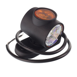 HORPOL LAMPA OBRYSOWA BIAŁO-CZERW.-POM. DIODOWA NA WYSIĘG. PROSTYM, KRÓTKA, 12/24V LD2186