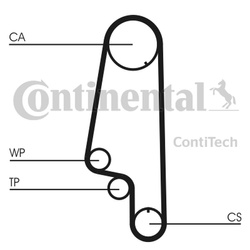 CONTITECH PASEK ROZRZĄDU VW 1,0