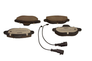 QUARO Klocki hamulcowe QP0042C Fiat Punto/500, Ford Ka przód (1 czujnik, Silver Ceramic)