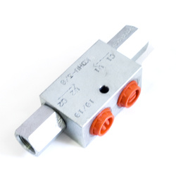 ZAWÓR ZWROTNY BLIŹNIACZY STEROWANY 3/8" VBPDE, ZAMEK HYDRAULICZNY V0020