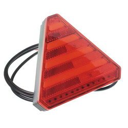 WAŚ LAMPA TYLNA ZESPOLONA DIODOWA TRÓJKĄTNA L/P, Z PRZEWODEM, 12/24V W243