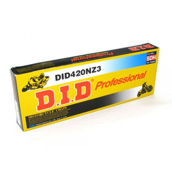 D.I.D ŁAŃCUCH NAPĘDOWY MOTO DID 420 BEZ O-RING (2192DAN) (ROZKUTY+OGNIWO)