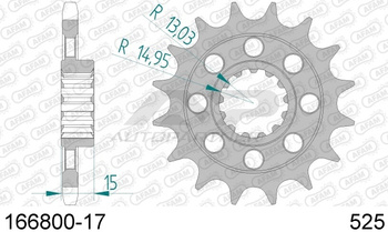AFAM ZĘBATKA NAPĘDOWA PRZÓD MOTO STALOWA