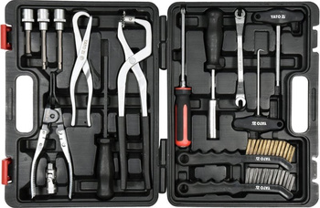 YATO ZESTAW DO OBSŁUGI UKŁADÓW HAMULCOWYCH, 15 ELEMENTÓW