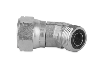 Złączka kolankowa 45 st. nastawna 1 3/16” ORFS 6255-14 - IMM / Interpump