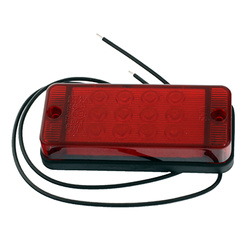 WAŚ LAMPA PRZECIWMGŁOWA DIODOWA CZERWONA 12/24V W83D