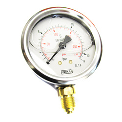 WIKA Manometr 1/4 dół, 0- 16 BAR B711-W063016D