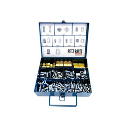 PITER PARTS Zestaw Końcówek i Łączników do Przewodów Hamulcowych PPZ-KPL-PP10 149 sztuk